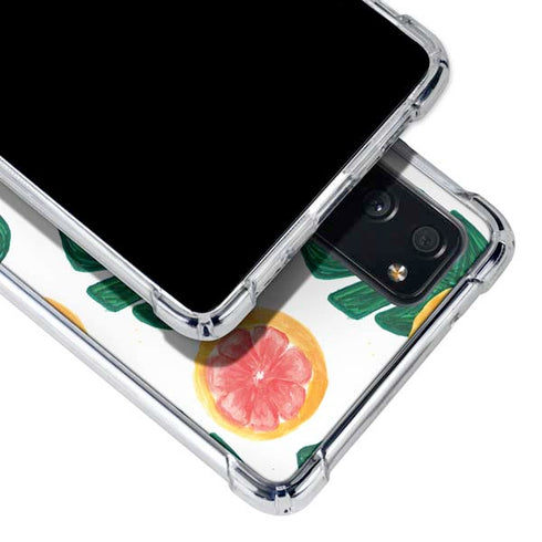 Bouffants and Broken Hearts Tropical Leaves and Citrus Galaxy S20 FE Clear Case